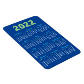 Kies uw eigen kleuren | Kalendermagneet 2022 Magneet (Rechterzijde)