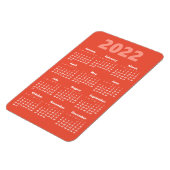 Kies uw eigen kleuren | Kalendermagneet 2022 Magneet (Linkerzijde)