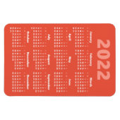 Kies uw eigen kleuren | Kalendermagneet 2022 Magneet (Horizontaal)