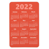 Kies uw eigen kleuren | Kalendermagneet 2022 Magneet (Verticaal)