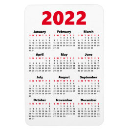 Kies uw eigen kleuren | Kalendermagneet 2022 Magneet