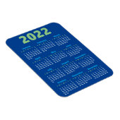 Kies uw eigen kleuren | Kalendermagneet 2022 Magneet (Rechterzijde)