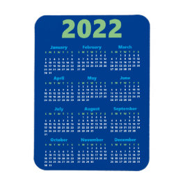 Kies uw eigen kleuren | Kalendermagneet 2022 Magneet