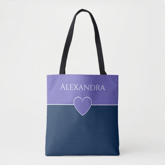 Kies uw eigen kleuren - Minimale moderne Canvas ta Tote Bag (Voorkant)