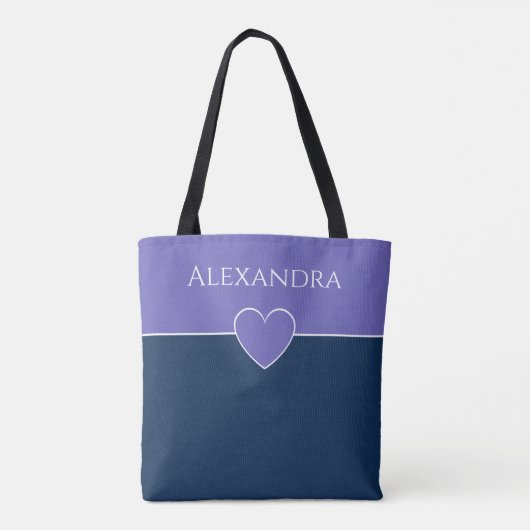 Kies uw eigen kleuren - Minimale moderne Canvas ta Tote Bag (Achterkant)