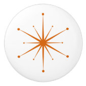 Kies uw eigen kleuren Retro Atomic Starburst Keramische Knop (Voorkant)