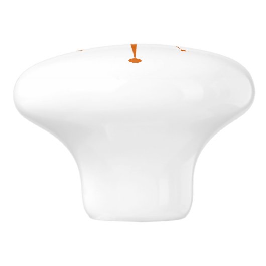 Kies uw eigen kleuren Retro Atomic Starburst Keramische Knop (Zijkant)