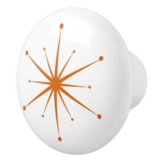 Kies uw eigen kleuren Retro Atomic Starburst Keramische Knop (Rechts)
