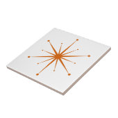 Kies uw eigen kleuren Retro Atomic Starburst Tegeltje (Zijkant)