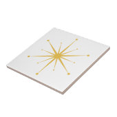 Kies uw eigen kleuren Retro Atomic Starburst Tegeltje (Zijkant)