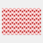 Kies uw eigen kleuren - Valentijn harten Inpakpapier Vel (Voorkant 3)