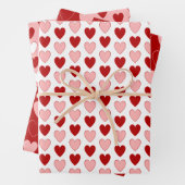 Kies uw eigen kleuren - Valentijn harten Inpakpapier Vel (In situ)