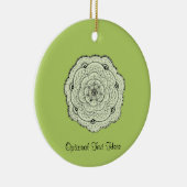 Kies uw eigen kleurenpalet met een donatieblad keramisch ornament (Rechts)