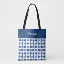 Kies uw eigen kleurenpatroon met stijlvolle bloeme tote bag