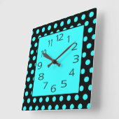 Kies uw eigen kleurenpols vierkante klok (Hoek)