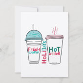 Kies uw favoriete kerstdrink notitiekaartje (Voorkant)