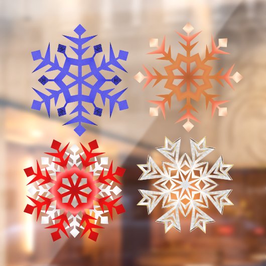 Kies uw favoriete Snowflake Window Cling Raamsticker (Vel 2)