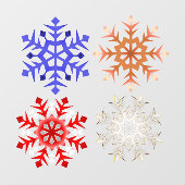 Kies uw favoriete Snowflake Window Cling Raamsticker (Vel)