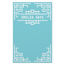 Kies uw gekleurde art deco-omgrenzingsgeometrische