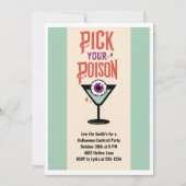 Kies uw gif Halloween Cocktail Party Kaart (Voorkant)
