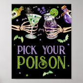 Kies uw gif Halloween Drinken gunst Poster (Voorkant)