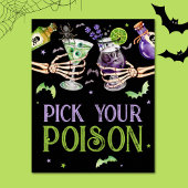 Kies uw gif Halloween Drinken gunst Poster
