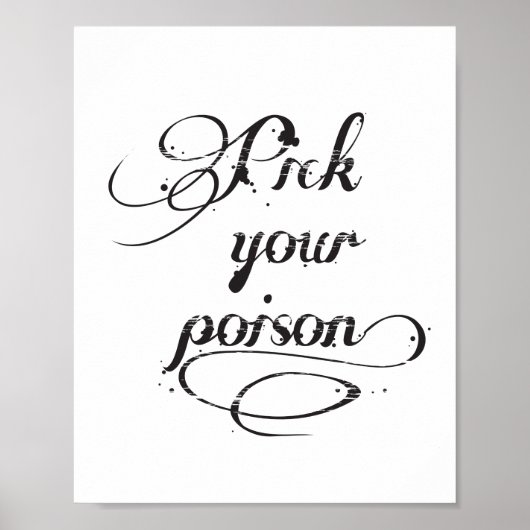 Kies uw gif in Typografie Black Halloween Poster (Voorkant)