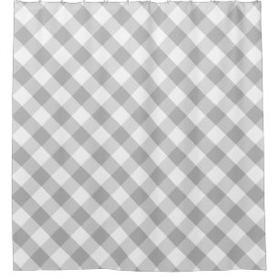 Kies uw Gingham-kleur Eenvoudig Klik op Aanpassen Douchegordijn