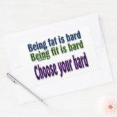 Kies uw harde rechthoekige sticker (Envelop)