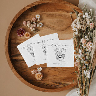 KIES UW HOND Trouwhond Drink op mij Servet