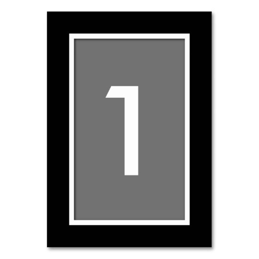 Kies-uw-kleur All-Occasion Tafelnummer Kaart (Achterkant)