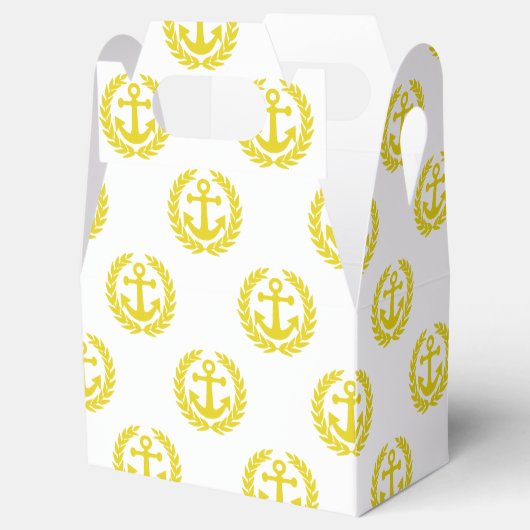 Kies uw kleur anker nautische thema bruiloft bedankdoosjes (Geopend)