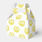 Kies uw kleur anker nautische thema bruiloft bedankdoosjes (Voorkant Zijde)