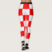 Kies UW kleur Canadian Maple Checkered Leggings (Achterkant)