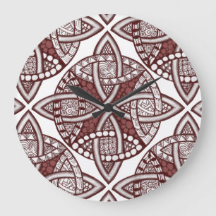 Kies uw Kleur Celtic Knot Decorative Pattern L Grote Klok