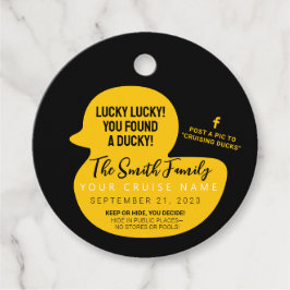 Kies uw kleur Cruise Duck Bedankjes Labels