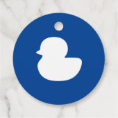 Kies uw kleur Cruise Duck Bedankjes Labels (Achterkant)