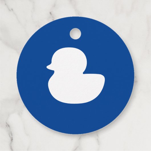 Kies uw kleur Cruise Duck Bedankjes Labels (Achterkant)