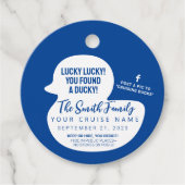 Kies uw kleur Cruise Duck Bedankjes Labels (Voorkant)