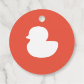 Kies uw kleur Cruise Duck Bedankjes Labels (Achterkant)