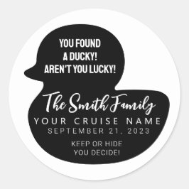 Kies uw kleur Cruise Duck Ronde Sticker