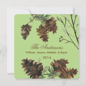 Kies Uw Kleur Denneappels Vierkante Kaart (Achterkant)