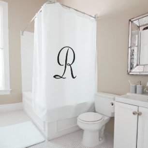 KIES UW KLEUR Douchegordijn met Monogram