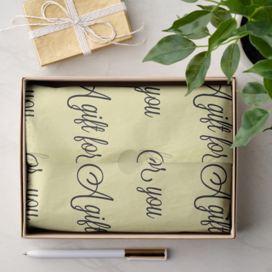 Kies uw kleur Fancy kalligrafie cadeau Tissuepapier (Geschenk)