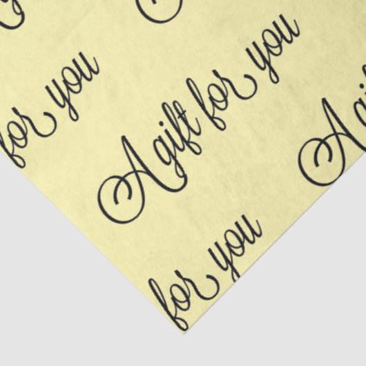 Kies uw kleur Fancy kalligrafie cadeau Tissuepapier (Detail)