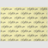 Kies uw kleur Fancy kalligrafie cadeau Tissuepapier (Voorkant)