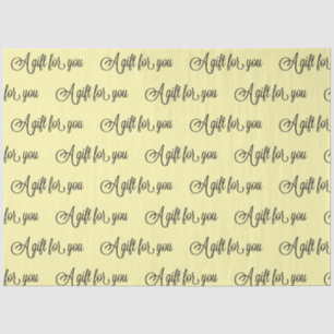 Kies uw kleur Fancy kalligrafie cadeau Tissuepapier