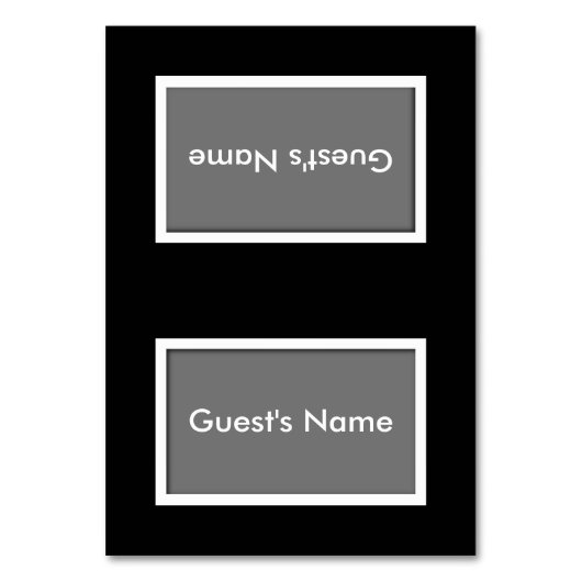 Kies-uw-kleur gehuurde naam Plaats kaart (Voorkant)