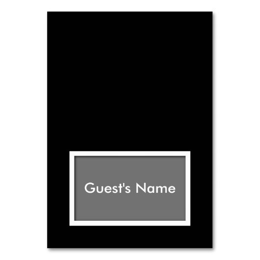 Kies-uw-kleur gehuurde naam Plaats kaart (Voorkant)