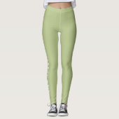 Kies uw kleur Gepersonaliseerde naar maat gemaakt Leggings (Voorkant)